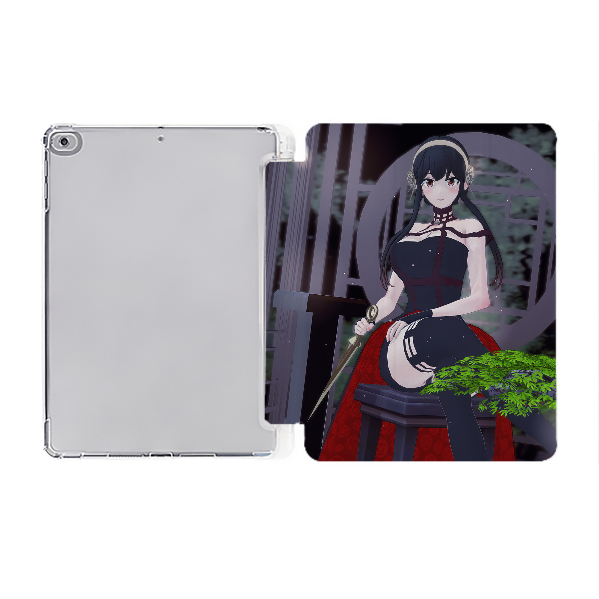 （画像用） SPY×FAMILY间谍家家酒 IPad ケース ペン収納付き 三つ折りスタンド PUレザー×シリコン 対応機種9.5/10.5/10.9インチ